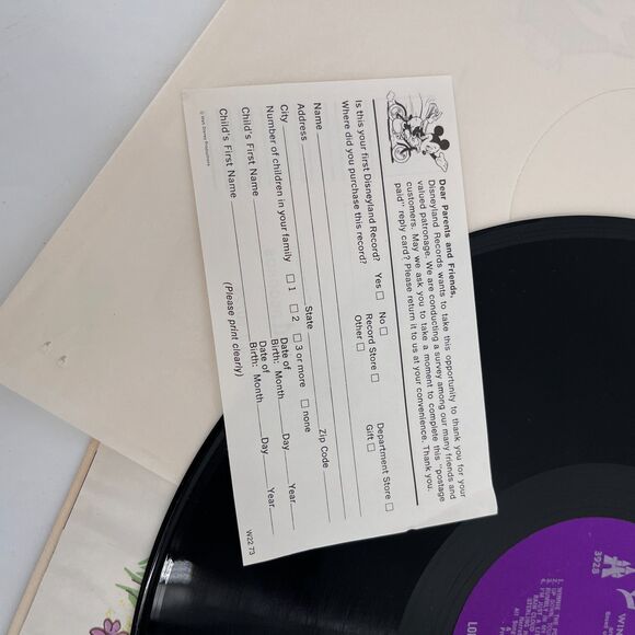 Walt Disney Winnie The Pooh And The Honey Tree Vinyl LP Record Album & Book 1965 - Picture 7 of 12